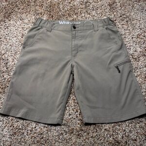 Wrangler Outdoor Mens Gray Cargo Shorts 32 Elastic Waist Hiking 112336135